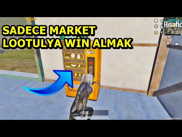 SADECE MARKET LOOTULYA WİN ALMAYA ÇALIŞMAK ! MÜTHİŞ MAÇ BATUR GAME SOLO SQUAD PUBG MOBİLE