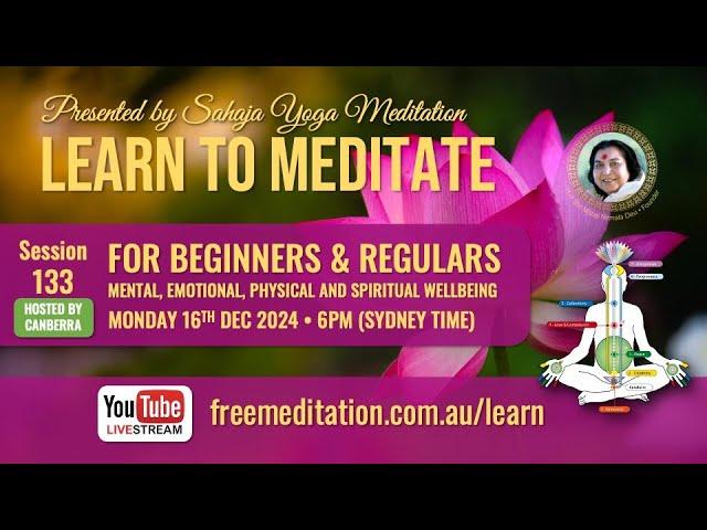 Learn to Meditate | EP133 Why become the Spirit? | Mon, 16 Dec 2024