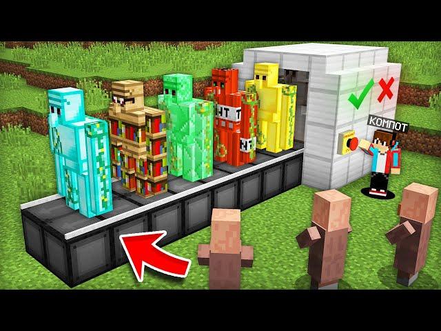 МЫ С ЖИТЕЛЯМИ ПОСТРОИЛИ ЗАВОД НОВЫХ ГОЛЕМОВ В МАЙНКРАФТ | Компот Minecraft