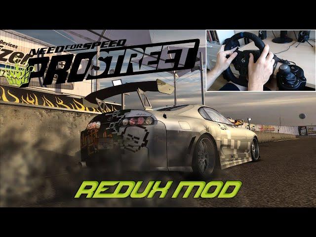 NFS ProStreet With REDUX Graphics MOD in 2022 | Steering Wheel Gameplay