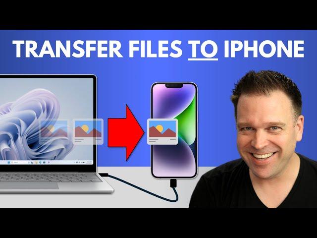 How to transfer photos and videos TO YOUR IPHONE from a Windows PC in 2024 (with a cable)