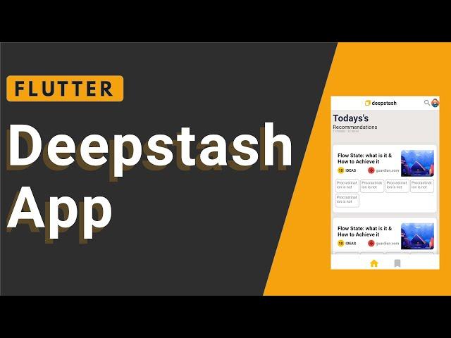 Deepstash App UI In Flutter