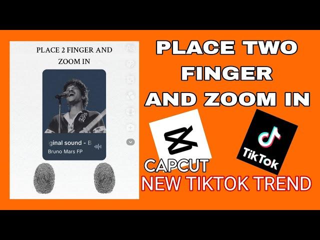 PLACE TWO FINGER AND ZOOM IN TUTORIAL | NEW TIKTOK TREND | TIKTOK TUTORIAL | BuksTV