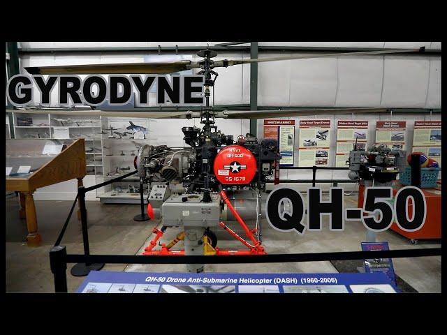 FIRST DRONE HELO | GYRODYNE QH-50 Drone Anti-Submarine Helicopter | Patuxent River Naval Air Museum