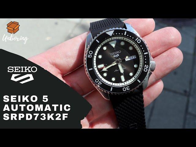 UNBOXING 2020 SEIKO 5 AUTOMATIC BLACK DIAL SRPD73K2F