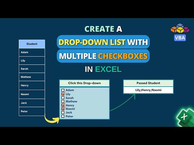 Create Multi-checkbox dropdown lists