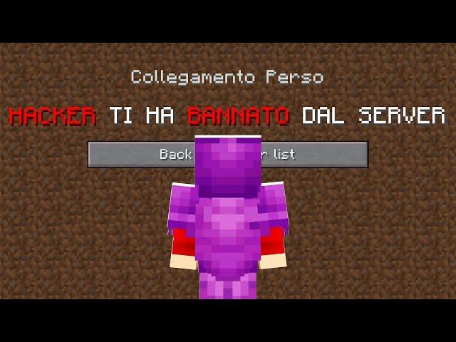 UN HACKER mi HA BANNATO dal MIO SERVER MINECRAFT...