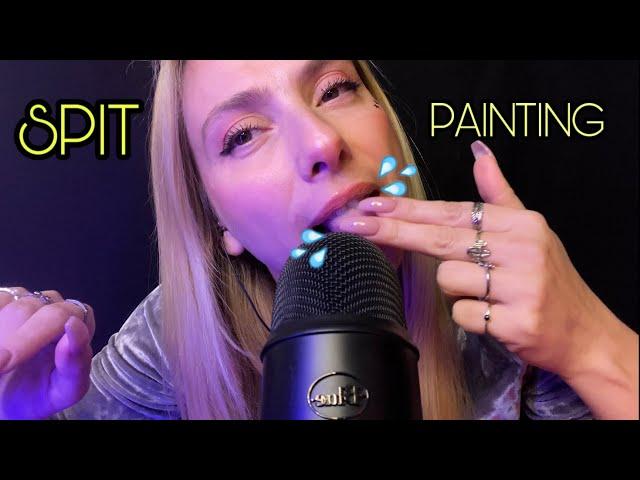 ASMR: SPIT PAINTING YOU  TÜRKÇE ASMR #mouthsounds