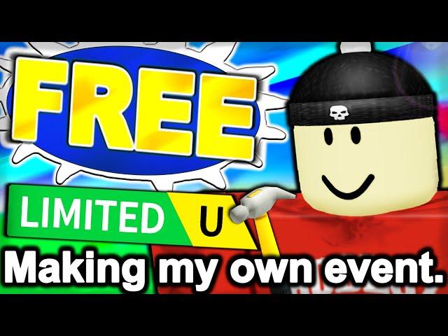 I MADE MY OWN EVENT WITH A WORKING PRIZE! FREE UGC LIMITEDS UPDATE! (ROBLOX)