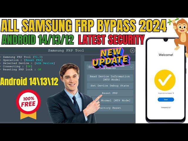 All Samsung FRP Byass 2024 Android 12/13/14 New Security, All Samsung Remove FRP 2024 One Click Tool