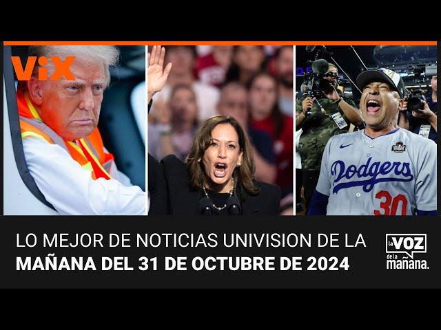 Lo mejor de Noticias Univision de la mañana | jueves 31 de octubre de 2024