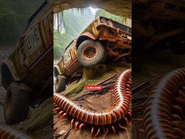 Nature Exploration | Travel Discovered | Abandoned Car #shorts #millipede #wow