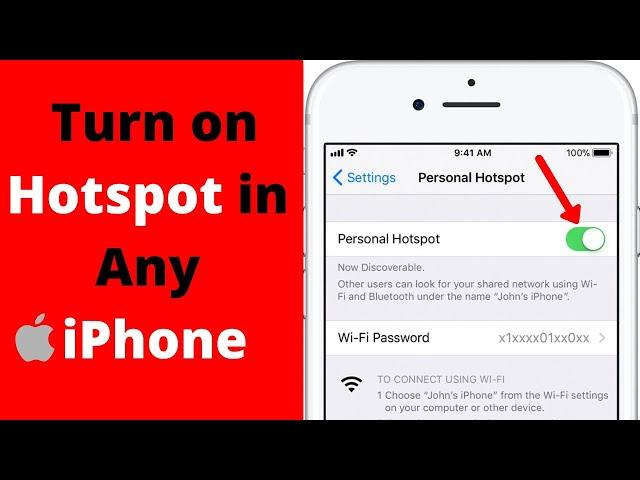 How To Turn On Personal Hotspot In Any iPhone | Tech Mash