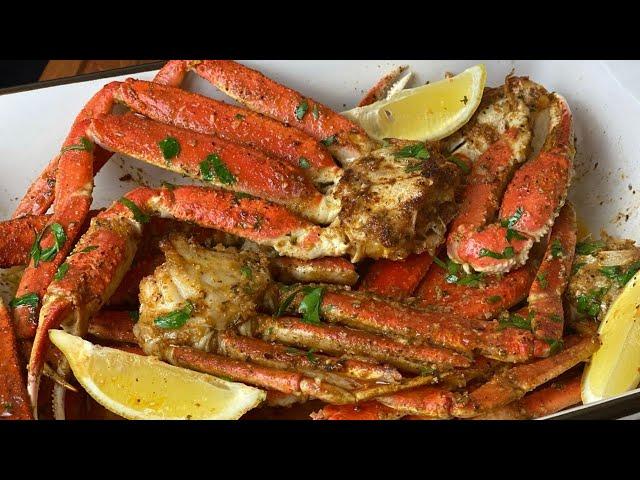 World's Best Garlic Butter Crab Legs! Baked Crab Legs| How to Cook Crab Legs in the Oven!