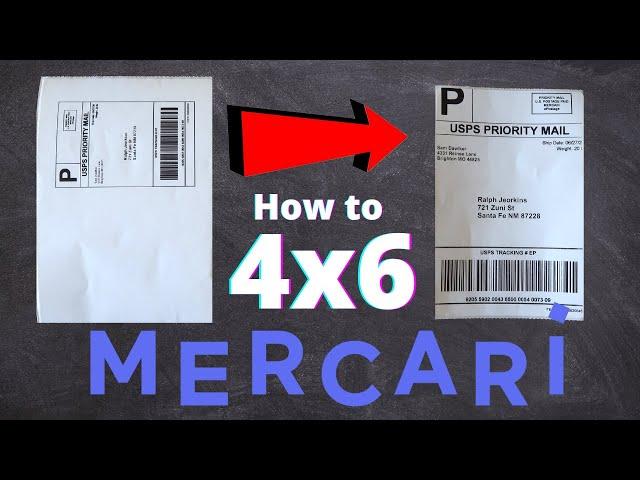 Mercari Shipping Label 4x6 Thermal Printing (Newest and Best Method) iPhone iPad Android