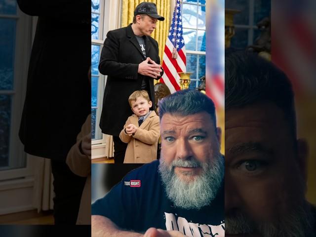 During Elon's press conference in the oval office his son had some choice words for Donald Trump.