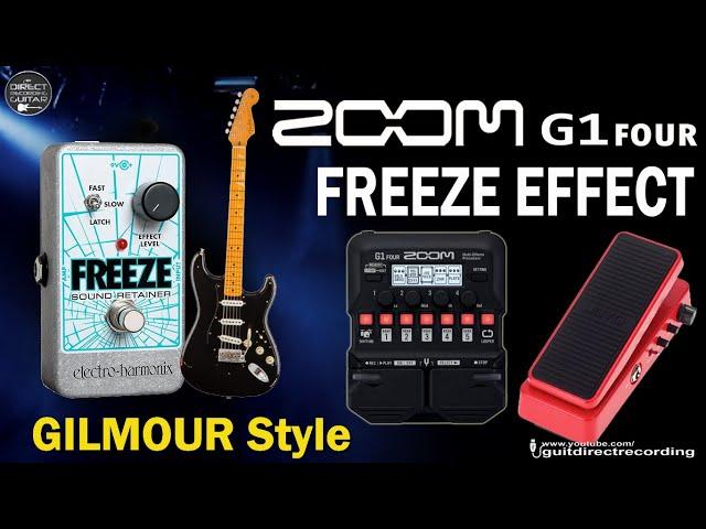 ZOOM G1 Four FREEZE - Worship and Gilmour Style using JOYO Multimode Volume Wha.