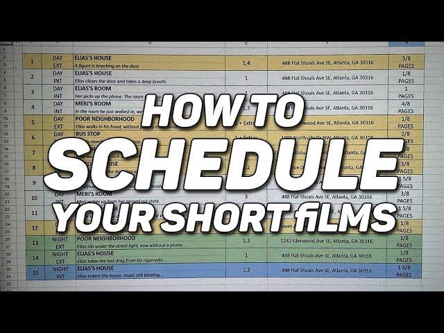 How to Make a Production Schedule for Film | CinePandemia