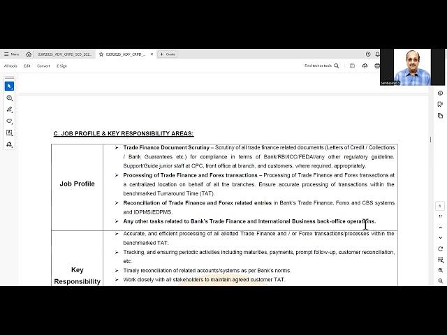 Bank Trade Finance Officer Interview questions answers materials, videos two mocks pl see comments