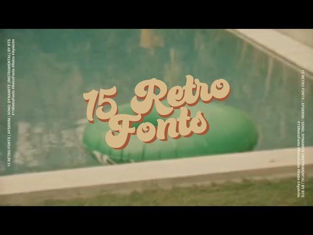 15 RETRO FONTS