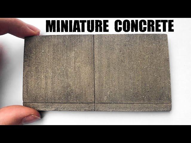 How to Make and Paint Faux Concrete Sidewalks For Dioramas From Styrofoam