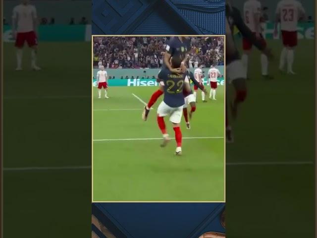 Mbappe with the give and go! ️ | #shorts #worldcup #Mbappe #france