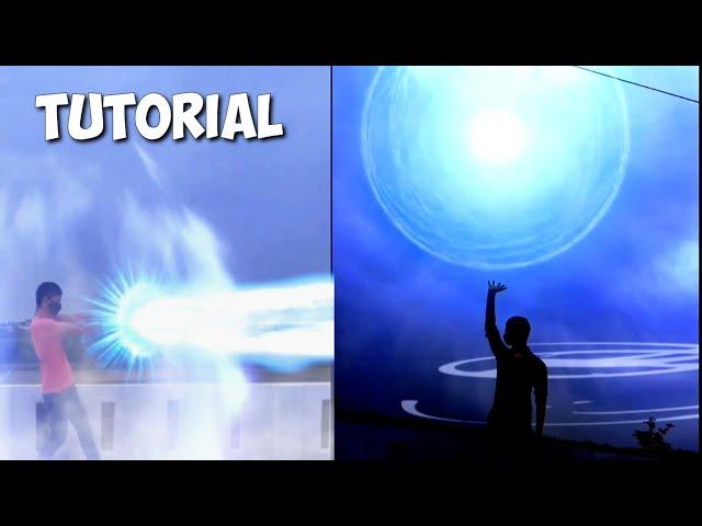 Kamehameha ,rasengan and rasenshuriken VFX kinemaster edit tutorial