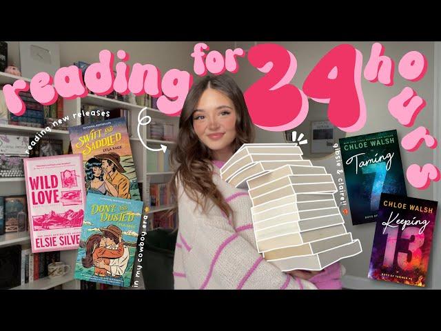 reading as many books as possible in 24 HOURS… ⏱️️ *spoiler free reading vlog* ft. the oodie!!