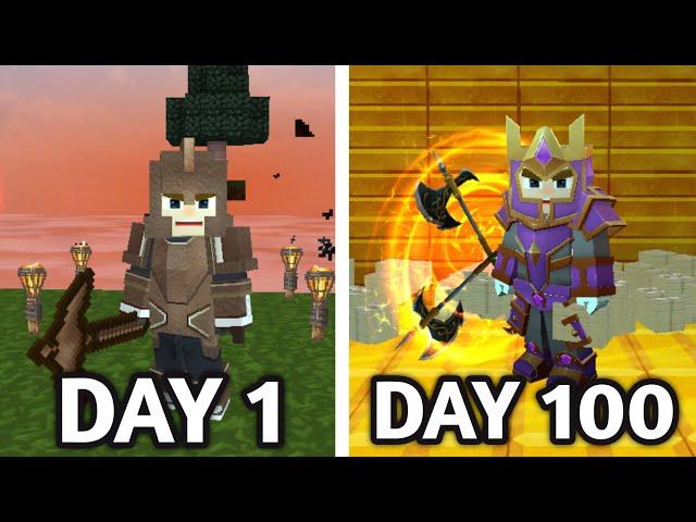 I Spent 100 DAYS in Blockman Go SkyBlock