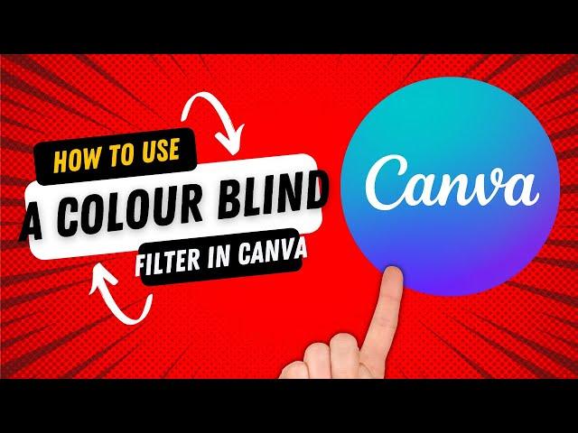 How to Use Color Blind Filters on Canva