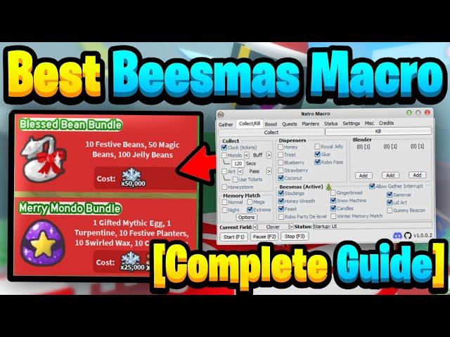 BEST Beesmas *MACRO* Settings [Complete Guide] | Bee Swarm Simulators