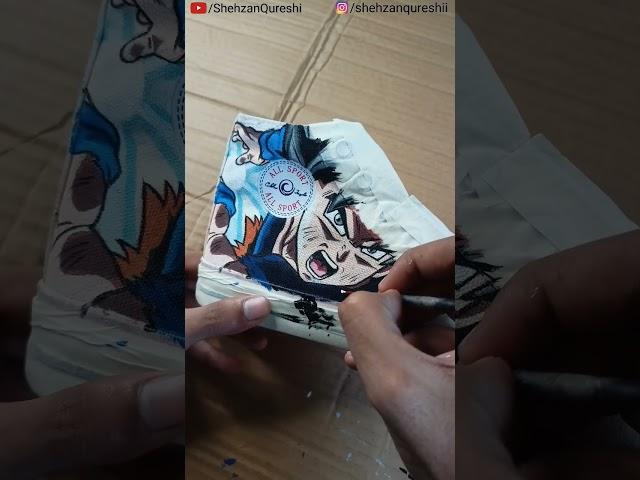 Customising My Shoes  | Goku Ultra instinct and Vegeta Ultra Ego