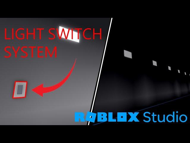 How to make a working Light Switch system [Roblox Studio]