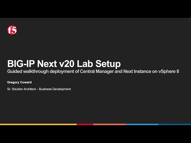 BIG-IP Next v20 Lab Setup