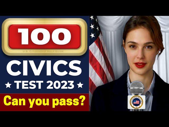 2023, 1 to 100 USCIS Question Challenge, US Citizenship, Interview, Civic Test, Ciudadania Americana