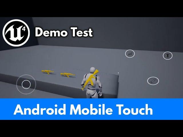 UE4 Android Mobile Touch | Action Game Mobile Touch Demo By Coding Bangla YT | #UE4 #Mobile #Touch