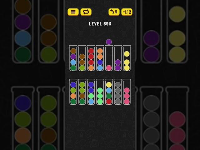 Ball Sort - Color Puzzle Game - Level 693 - Walkthrough SOLVED by RobotPlayer AI!!!