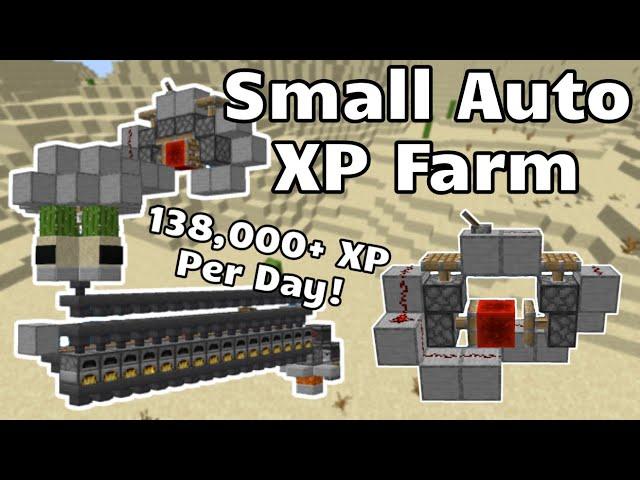 Small Auto XP Farm - Massive Power 138k+ XP Per Day! (Minecraft Java 1.13 -1.15)