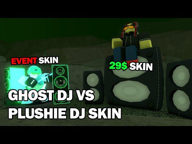 Ghost DJ Vs Plushie DJ Skin (Tower Defense Simulator) | Roblox