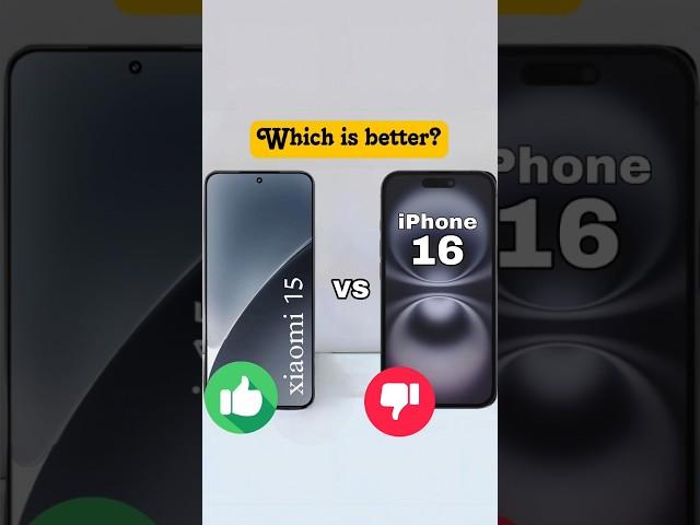 xiaomi 15 vs iphone 16 #smartphone #xiaomi #apple #iphone