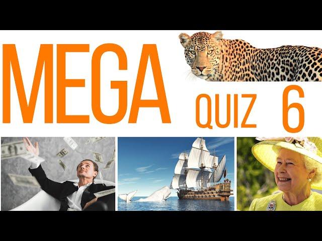 100 QUESTION MEGA QUIZ #6 | The best 100 general knowledge ultimate trivia questions with answers