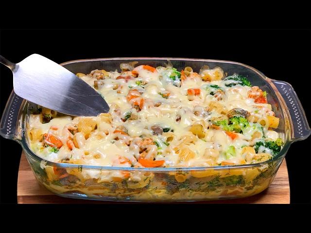 This casserole with pasta and broccoli will be your new favorite hit! Simple and healthy