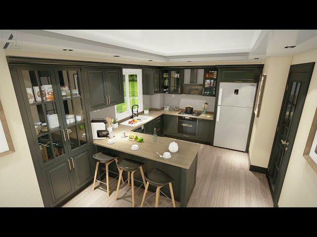 Interior - Kitchen - 1 - SketchUp + Lumion Animation