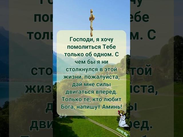 Господи, дай мне силы идти вперед! Только любящие Бога напишут «Аминь» и примут благословение!