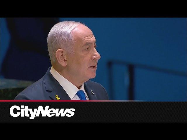 Netanyahu addresses UN general assembly