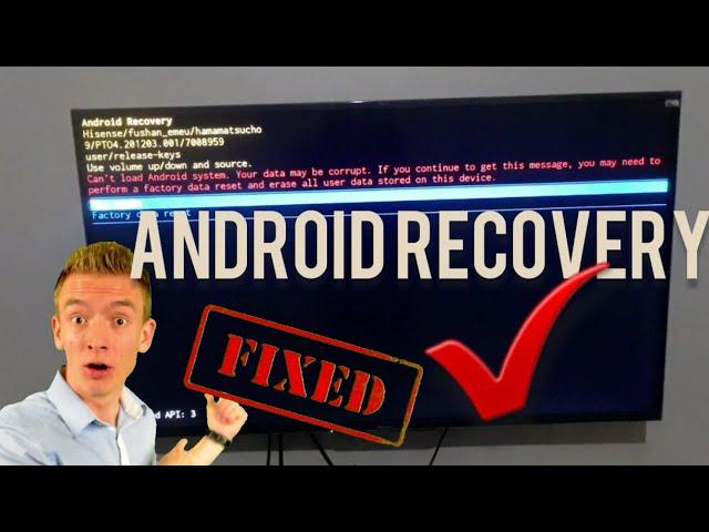 Android recovery  in android tv  fixed