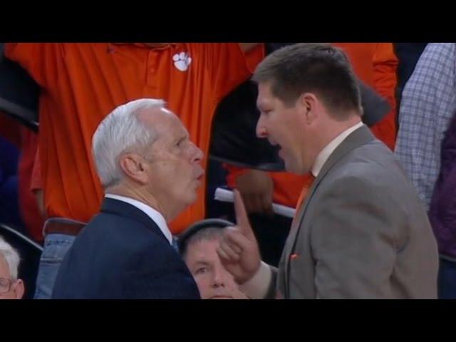 Roy Williams, Brad Brownell Have Heated Exchange After UNC OT Win | CampusInsiders