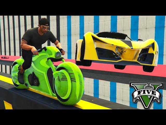 GTA V Online: MOTO TRON vs X80 - DE VIRADA com MITADA!!!