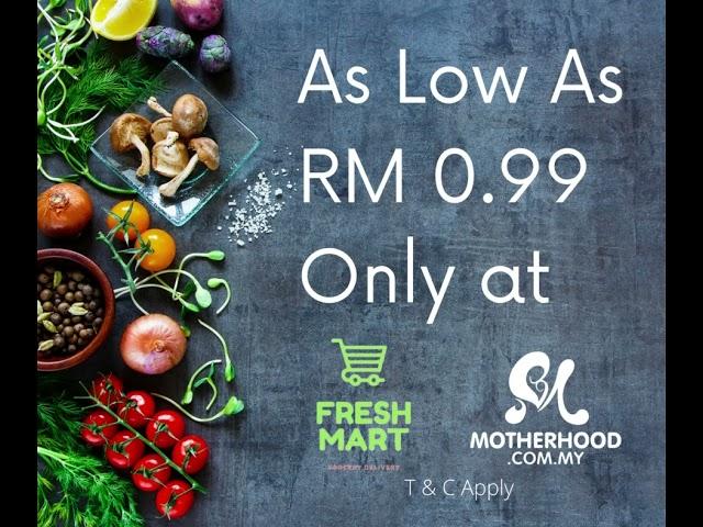 0.99 cent Vegetable X FreshMart BFW X Motherhood.com.my