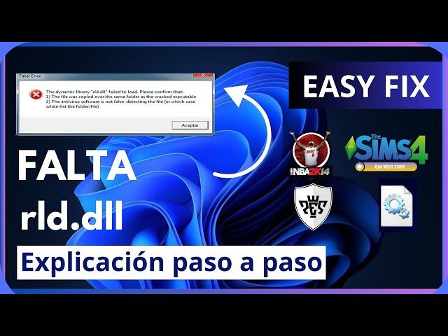 Solución definitiva error The dynamic library rld.dll failed to initialize